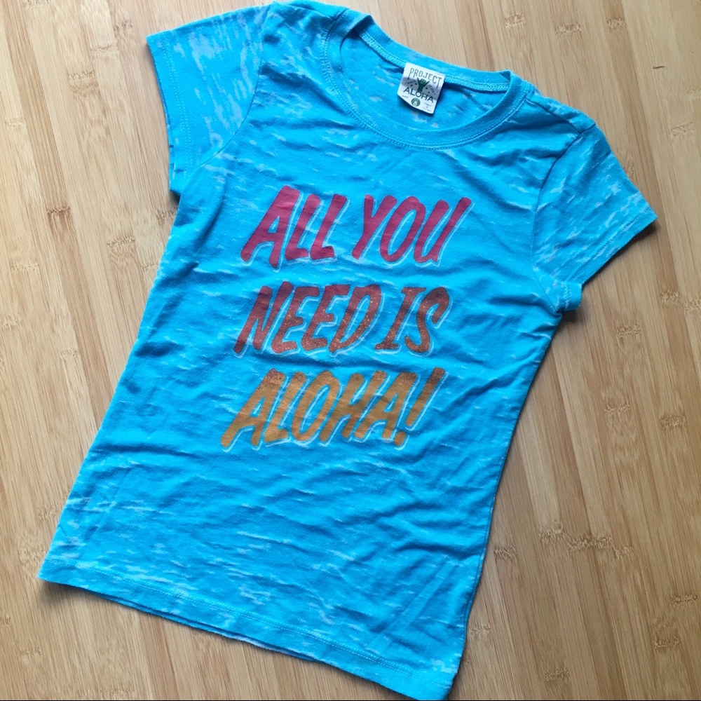 🍭🌸Aloha burnout t-shirt - 8